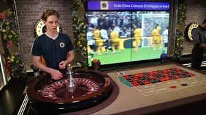 Live Roulette studio interface